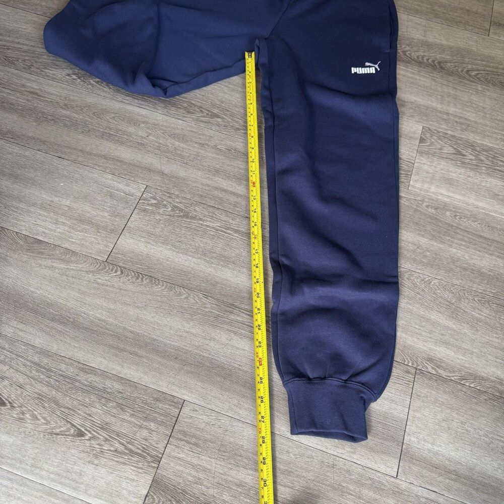 NEW Puma Sweatpants Mens Small Navy Blue Joggers Athletic Pants Casual Logo - Picture 13 of 16